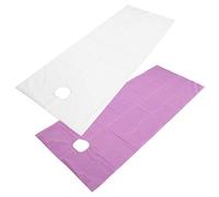 TOPINCN Lenzuola Usa e Getta Impermeabili 2 Pezzi, Coprilettini per Massaggi Delicati Sulla Pelle e Resistenti All'olio per Club Spa, Realizzati in Fibra di Poliestere, 78,7 X 30 Pollici (Bianco e