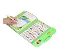 TOPINCN Libro di Inglese e Francese di Apprendimento Bilingue con Cartoni Animati, Giocattoli Educativi Interattivi per Bambini, Luce e Laptop, Ideali per la Casa e il Viaggio D'uso (GREEN)