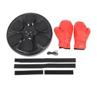 TOPINCN Macchina da Boxe Musicale con 1 Paio di Guantoni da Boxe, Macchina da Boxe Musicale Intelligente con modalità di Allenamento Regolabili, Bersaglio da Parete Elettronico per