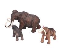 TOPINCN Mammoth Toys Modello Realistico Set per Famiglie Dipinto a Mano per Giochi Educativi e Decorazioni Realizzato in Plastica PVC 3 Pezzi