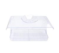 TOPINCN Mangiatoia per Uccelli con Finestra Trasparente, Casetta per Uccelli Trasparente con Vassoio Rimovibile e Forti Ventose, per Osservazione degli All'Aperto Decorazioni da