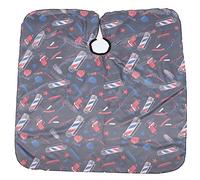 TOPINCN Mantella Taglio per Capelli Mantella Salone Grembiule Parrucchiere 63x55,1 Pollici Bianco e Nero, Tessuto Morbido per Permanente, Tintura, Taglio, Adatto per Uso Domestico e Professionale