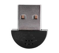 TOPINCN Microfono Super Mini USB 2.0 Microfono per Computer Vocale con Cancellazione del Rumore per PC Laptop, Suono Omnidirezionale a 360° per Chat Skype, Plug and Play per PC (BLACK)