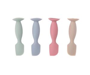 TOPINCN Mini Applicatore in Silicone Morbido con Pennello per Crema per Pannolini, Spatola per Pasta per Glutei da 4 Pezzi per le necessità del Neonato