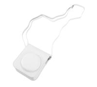 TOPINCN Mini Borsa Protettiva per Fotocamera Istantanea, Tracolla Regolabile, Custodia per Fotocamera in PU per Mini 12, Ideale per L'uso Quotidiano (WHITE)