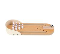TOPINCN Mini Gioco da Bowling da Tavolo per Divertimento in Famiglia e Sollievo dallo Stress in Legno con Dimensioni 11 X 3,9 X 1,6 Pollici 1 Set
