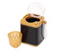 TOPINCN Mini Lavatrice Elettrica Macchina per la Pulizia degli Strumenti Cosmetici per Bambini Giocattolo Regalo Plastica Oro Blu Rosa 10x8x11 Cm (GOLD)