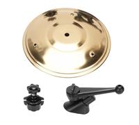 TOPINCN Mini Piatto Crash per Bocchetta Dell'auto, Accessorio Dal Suono Eccentrico per Chi è Bloccato nel Traffico, Design Leggero per una Facile Installazione, Materiale in Lega e ABS, 1 unità (GOLD)