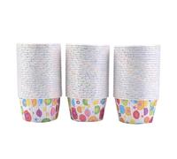 TOPINCN Mini Pirottini in Carta per Cupcake, Eleganti e Rotondi, per Matrimoni, Feste in Casa, 100 Pezzi (pois arcobaleno)