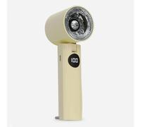 TOPINCN Mini Ventilatore Portatile, Turboventola Portatile Pieghevole con Display Digitale della Temperatura e velocità del a 4 Marce, Piccolo Strumento di Raffreddamento Ricaricabile (GOLD)