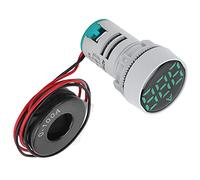 TOPINCN Misuratore di Corrente Digitale Indicatore Compatto da 220 V CA Ad Alta luminosità per Mini Amperometro per Workstation Domestiche 1 unità (GREEN)