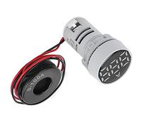 TOPINCN Misuratore di Corrente Digitale Indicatore Compatto da 220 V CA Ad Alta luminosità per Mini Amperometro per Workstation Domestiche 1 unità (WHITE)