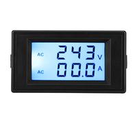 TOPINCN Misuratore di Tensione e Amperometro Ad Alta Precisione con Piccolo Trasformatore di Corrente, AC80-300V 0-50A/0-100A per Applicazioni Industriali, Bianco (BLACK)
