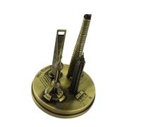 TOPINCN Modelli di Edifici di Shanghai Elettrolitici, tra Cui Perle Orientali e Souvenir della Torre Jinmao per la Decorazione Domestica Vintage (Bronzo-piccolo)