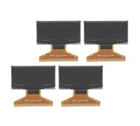 TOPINCN Modulo AD LCD Strato di Plastica Sottile Self -Illuminato 128 X 64 per Display Digitale -Enthusiasts 4pcs (Visualizzazione Bianca)