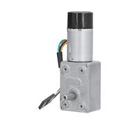 TOPINCN Motoriduttore a Vite Senza Fine in Metallo 24 V CC con Encoder per Dispositivo di Azionamento Industriale in Lega di Zinco e Rame (66RPM)