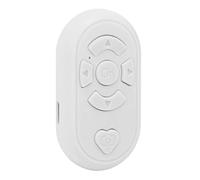 TOPINCN Otturatore Remoto Wireless BT4.0 per Telefono Selfie Page Turner App Sfoglia App, Portatile (ricarica di Tipo C), Ideale per Tutti gli Utenti di Smartphone (WHITE)