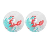 TOPINCN Palloni da Spiaggia Gonfiabili da 2 Pezzi, Giocattoli da Piscina per Granchi 3D, Globi Gonfiabili per Ragazzi e Ragazze Sopra i 3 Anni, Grandi Decorazioni per Animali Acquatici