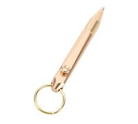 TOPINCN Penna a Sfera a Leva, Portachiavi Mini in Ottone Tascabile 76mm,