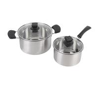 TOPINCN Pentola, Casseruola e Pentola per Brodo in Acciaio Inox con Fondo Spesso Antiaderente e Manico Resistente Al Calore, Ideale per re Pasta, Zuppe, Latte e per L'uso quotidiano.