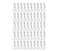 TOPINCN Perno Clip per Corpo Accessori RC da 50 Pezzi per Guscio Auto Telecomandato in Scala 1/10 1/12/16, Perno Corpo in Ferro Inossidabile Durevole Comoda Manutenzione del Guscio Dell'auto