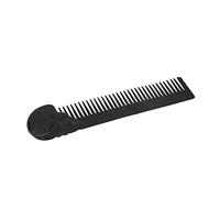 TOPINCN Pettine per Barba Tascabile Olio Levigante per Capelli Styling Baffi Pettine per Capelli Modellante per Uomo Modello in Lega di Zinco con Teschio Formato Portatile per il Marito (BLACK)