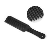 TOPINCN Pettine per Capelli Arricciacapelli Materiale di qualità Pettine con Impugnatura Antiscivolo per lo Styling di Capelli Bagnati o Asciutti Plastica Nera (BLACK)