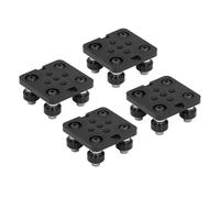 TOPINCN Piastra con Ruota a V Piccola, Parti Compatibili per Stampante 3D CNC per Estrusione di Alluminio Serie 2020V, Lega di Alluminio Resistente, 4 Pezzi per la Sostituzione