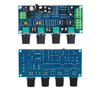TOPINCN Piastra Frontale Amplificatore NE5532 per Scheda Amplificatore di Potenza, Scheda Toni Preamplificatore Alimentatore Singolo per Regolazione Volume Totale Acuti Medi e Bassi, Adatta per gli