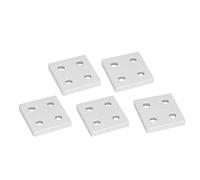 TOPINCN Piastra in Lega Anodizzata con Tappo Terminale per Stampanti 3D e Router CNC 5 Pezzi 4040 Doppie Scanalature (SILVER)