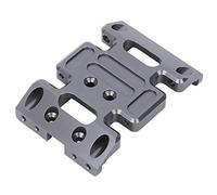 TOPINCN Piastra Paramotore Centrale in Lega di Alluminio Accessorio Durevole per Telaio RC per Auto AXIAL SCX10 1/10 Colore Titanio 70x48x15mm
