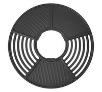 TOPINCN Piastra per Griglia in Ghisa da 42 Cm, Vassoio Arrosto Non Stick, Piastra per Griglia di Rivestimento Smaltato, Padella Rotonda per Barbecue per Cottura da Piano Cottura, Forno,