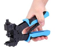 TOPINCN Pinza a Crimpare Regolabile per Compressione Terminale per Crimpatrice di Rete per Cavi Coassiali F BNC, Strumento di Crimpatura per Connettori Durevole per Professionisti e Appassionati