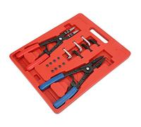 TOPINCN Pinza Professionale per Anelli Elastici Interni Esterni Resistenti, Set di Pinze per Anelli Elastici in Metallo Antiruggine per Lavori Sui Freni, Adatta per la Riparazione del Tosaerba