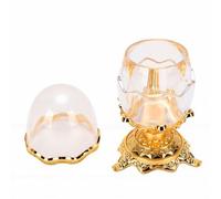TOPINCN Porta Stuzzicadenti a Forma di , Elegante Tavolo da Pranzo Trasparente da cucinas, Decorazione per la Casa, Ristorante, Organizer in Metallo Acrilico (GOLD)