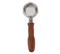 TOPINCN Portafilter Senza Fondo da 58 Mm, 3 Orecchie Portafilter Senza Fondo con Manico in Legno, Accessori per Macchine da caffè con Cesto Filtro per il Bar Set di Estrazione del caffè (Stile 3)