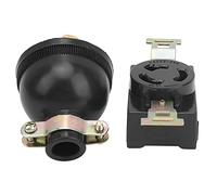 TOPINCN Presa per Spina in Rame Monofase per Un Design Professionale e Una Comoda Installazione, per Generatori a Benzina e Accessori per Motori