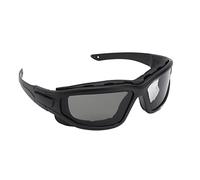 TOPINCN Proofrazione a Prova di Graffio -Lay -lens Anti Fog Secone Protection UV Eye Protection per le Corse e il Silicone (BLACK)