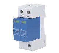 TOPINCN Protezione da Sovratensione Fotovoltaica Design del Modulo con Tecnologia Avanzata per Temporali Dispositivo di Protezione da Sovratensione Blu e Bianco per la dei Pannelli Solari (2P)