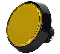 TOPINCN Pulsante LED da 60 Mm di Lunga Durata con Staffa Rotante, Facile Rimozione per Console di Gioco per Gru, Tocco Leggero (Giallo+LED+interruttore a tre gambe)