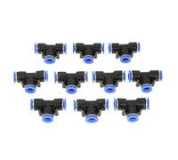 TOPINCN Raccordi Rapidi Pneumatici 10 Mm per Giunto del Tubo della D'aria - Resistenza Ad Alta Pressione per Strumenti Pneumatici - 10 Pezzi 3/8 Connettore Pneumatico Union per Meccanica del