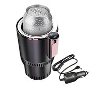 TOPINCN Raffreddatore per Scaldabicchieri per Auto 2 in 1, Portabicchieri per Auto Intelligente Portabicchieri per Raffreddamento e Riscaldamento per Auto Portabicchieri per Auto Pratico (Oro Viola)