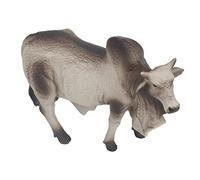 TOPINCN Realistico Modello di Toro in Plastica Figurina Realistica di Bestiame Mini Decorazione della Fattoria per Bambini, Materiale Sicuro, Resistenza Ai Graffi