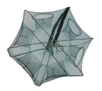 TOPINCN Rete da Pesca Pieghevole, Materiale in Nylon Resistente, 6/12 Fori, Trappola Automatica per Granchi, per Catturare Aragoste, Gamberetti, Aragoste, Anguille, per gli Appassionati di (6 fori)