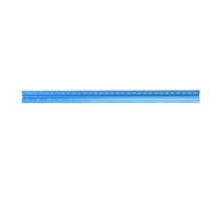 TOPINCN Righello a Scala Triangolare Righello da Disegno Metrico in Alluminio da 30 Cm con Design Concavo per Studente Architetto Ingegnere
