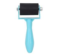 TOPINCN Rullo in Gomma, Rullo a Rullo a Rulli da 3,5 Cm Procura Rotellina in Gomma con Manico in Plastica, Strumento di Stampaggio Artistico a Pennello per la Pittura a Inchiostro per (GREEN)
