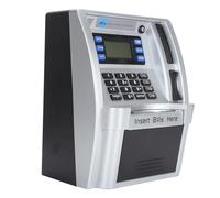TOPINCN Salvadanaio Elettronico ATM, Contenitore per Contanti Protetto da Password con Schermo LCD, Cassetta di Risparmio Bollette con Scorrimento Automatico Creativo per Bambini e