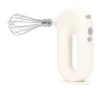 TOPINCN Sbattitore Elettrico a Immersione, Frusta Elettrica Ricaricabile USB Sbattitore a 4 Livelli Regolazione Elettrica Frullino per Le Uova Montalatte Portatile Schiuma Portatile per (Bianco)