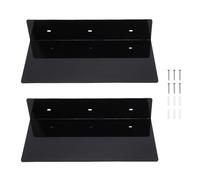 TOPINCN Scaffali Galleggianti Acrilici 2 Pacchetto, Moderni Eleganti Ripiani da Parete per lo Stoccaggio a Parete per Decorazioni per la Stanza (BLACK)