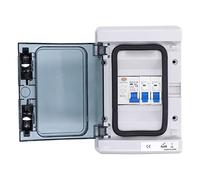 TOPINCN Scatola di Distribuzione a 2 Corsie Facile Installare con Un Mini-comunicatore e Un Dispositivo Corrente, con Una Classificazione IP65, Ideale per Roulotte e Attrezzature